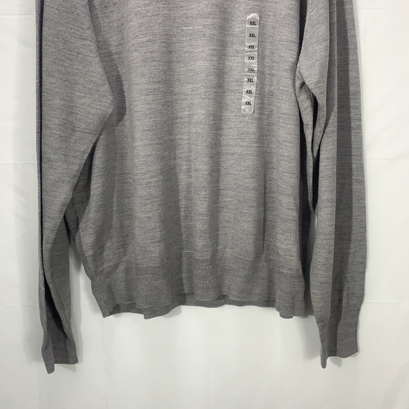 Marshall Field’s Heathered Gray Merino Wool Collared Sweater Size XXL - Picture 3 of 12